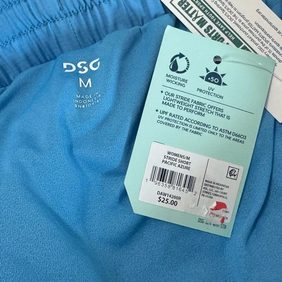 DSG Women’s Pacific Azure Lined Stride Short Size M - Picture 4 of 6